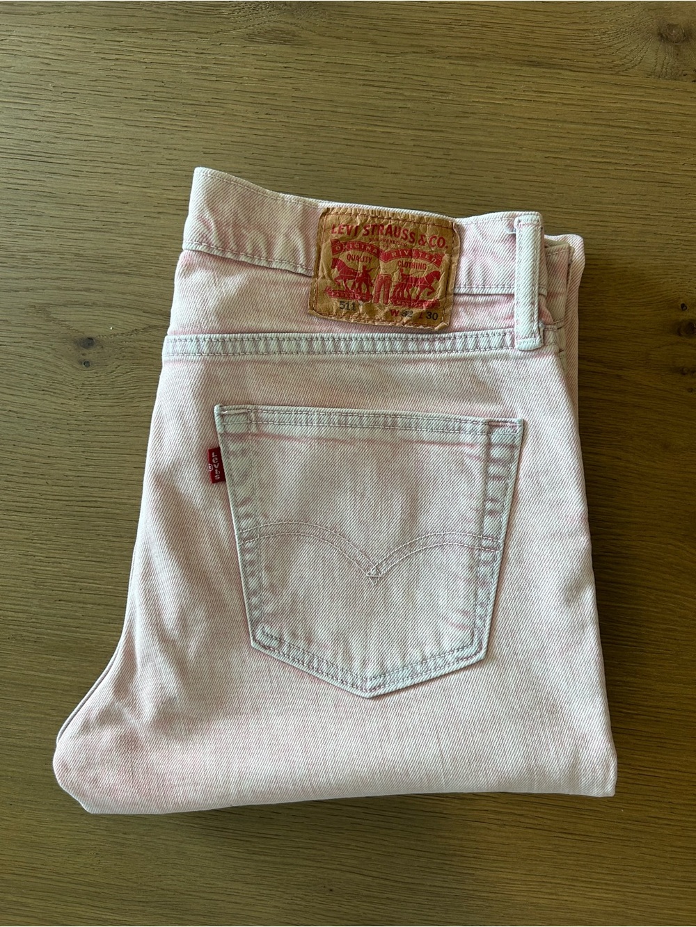 Unisex Levi’s 511 Jeans Washed Pink W32 L30